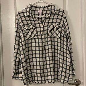Isabel Maternity flannel top, size XXL